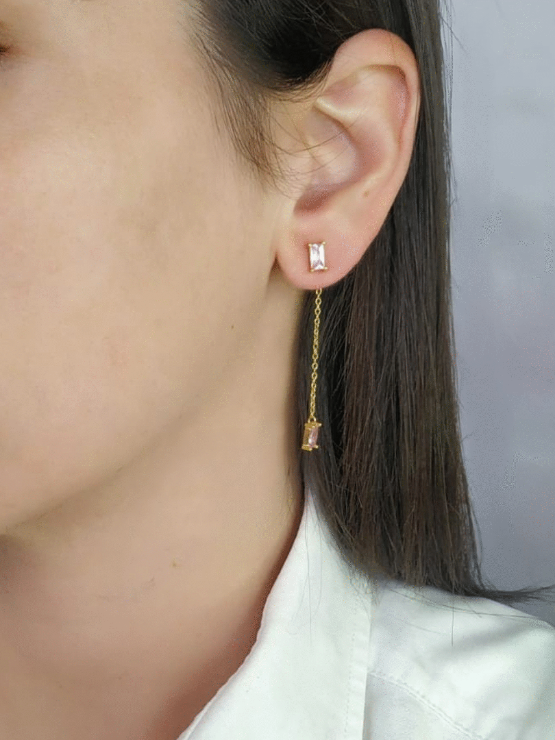 Pendientes Plata Piedras Rosa