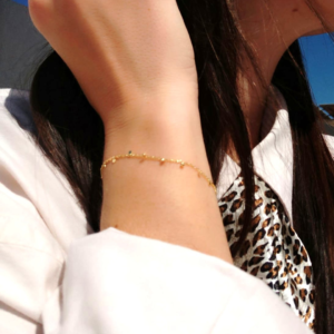 Pulsera Plaquitas Plata