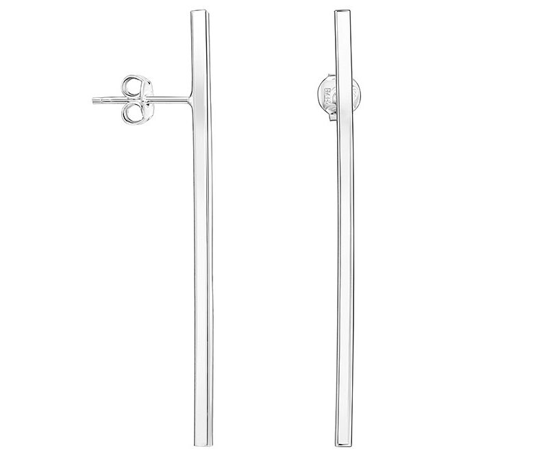 Pendientes Plata Barra