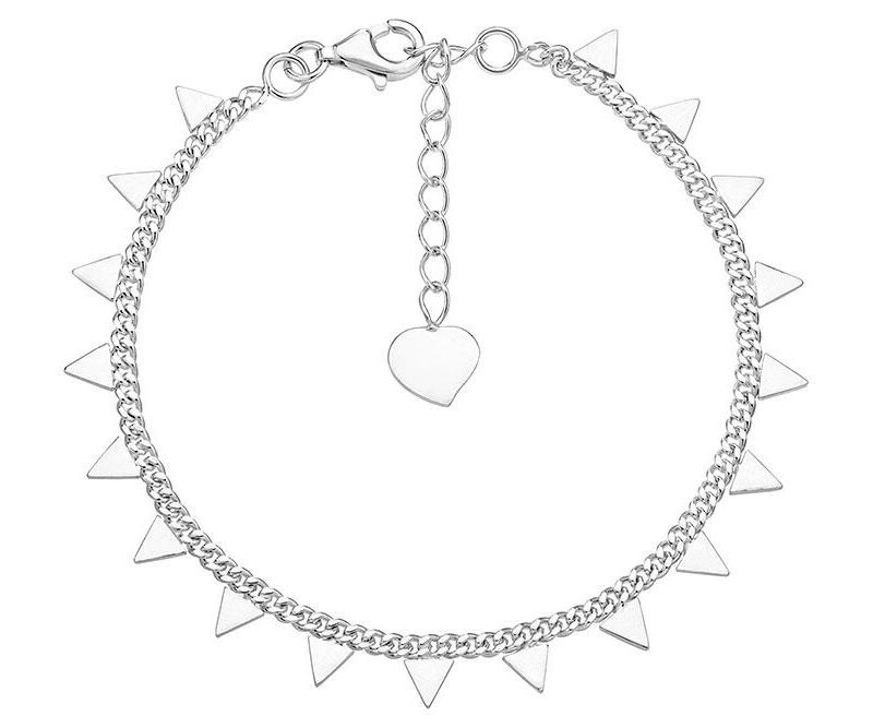 Pulsera Triángulos Plata