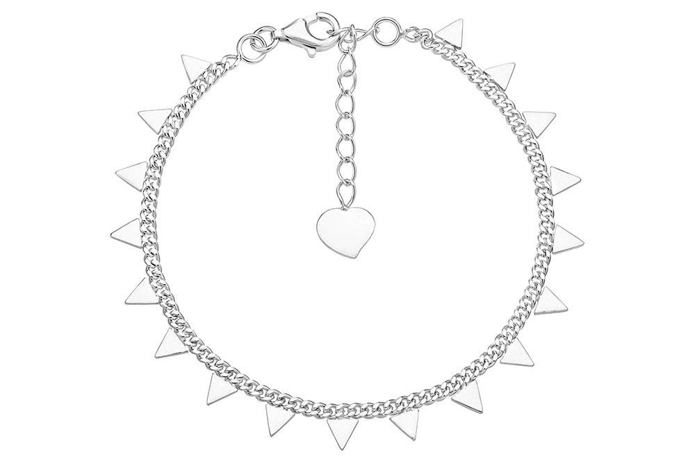 Pulsera Triángulos Plata