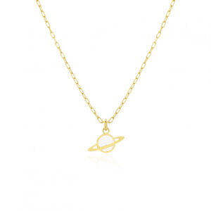 Collar Saturno Blanco