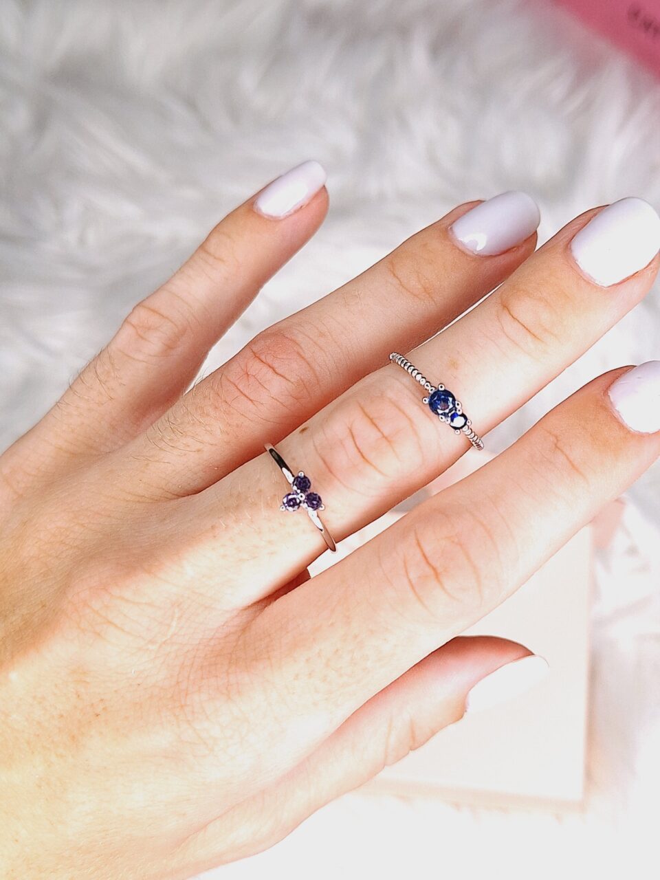 Anillo Circonitas Azul