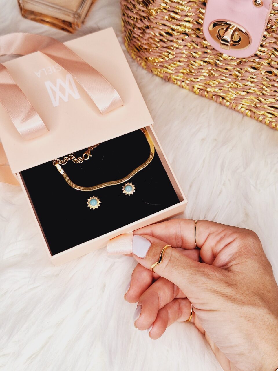 Anillo Uve Plata Baño Oro
