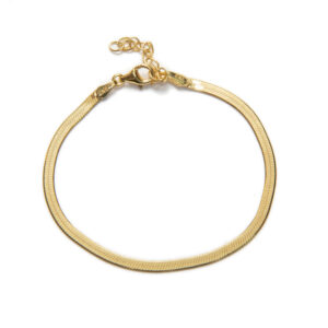 Pulsera-Cordon-Plano-Dorado