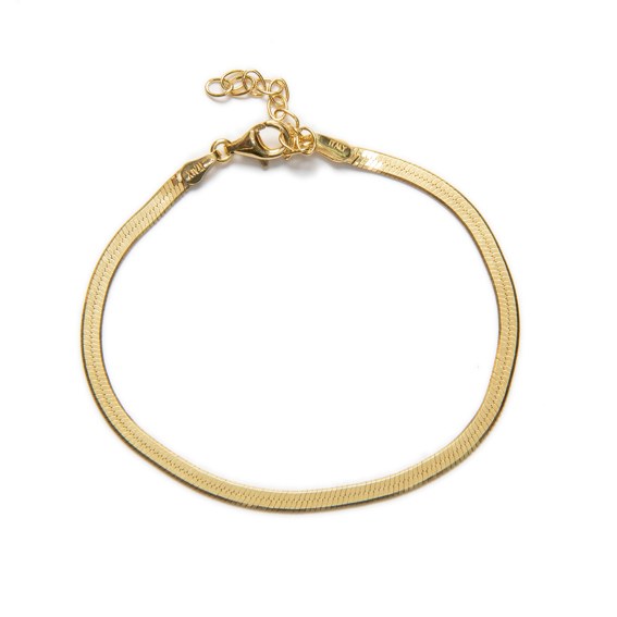 Pulsera-Cordon-Plano-Dorado