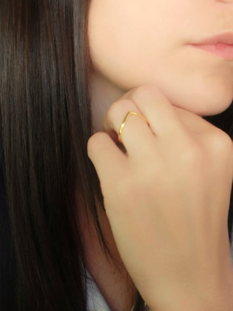 anillo nicole plata baño oro