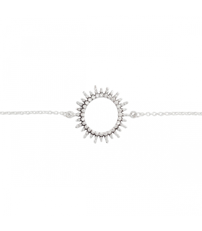 Pulsera Plata Sol