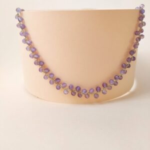 Collar Plata Piedra Natural Color Amatista