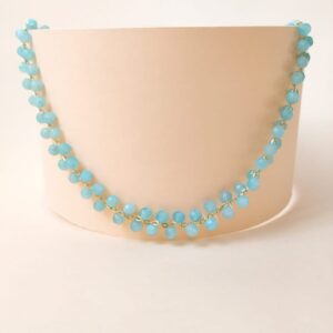 Collar Plata Piedra Natural Color Amazonita
