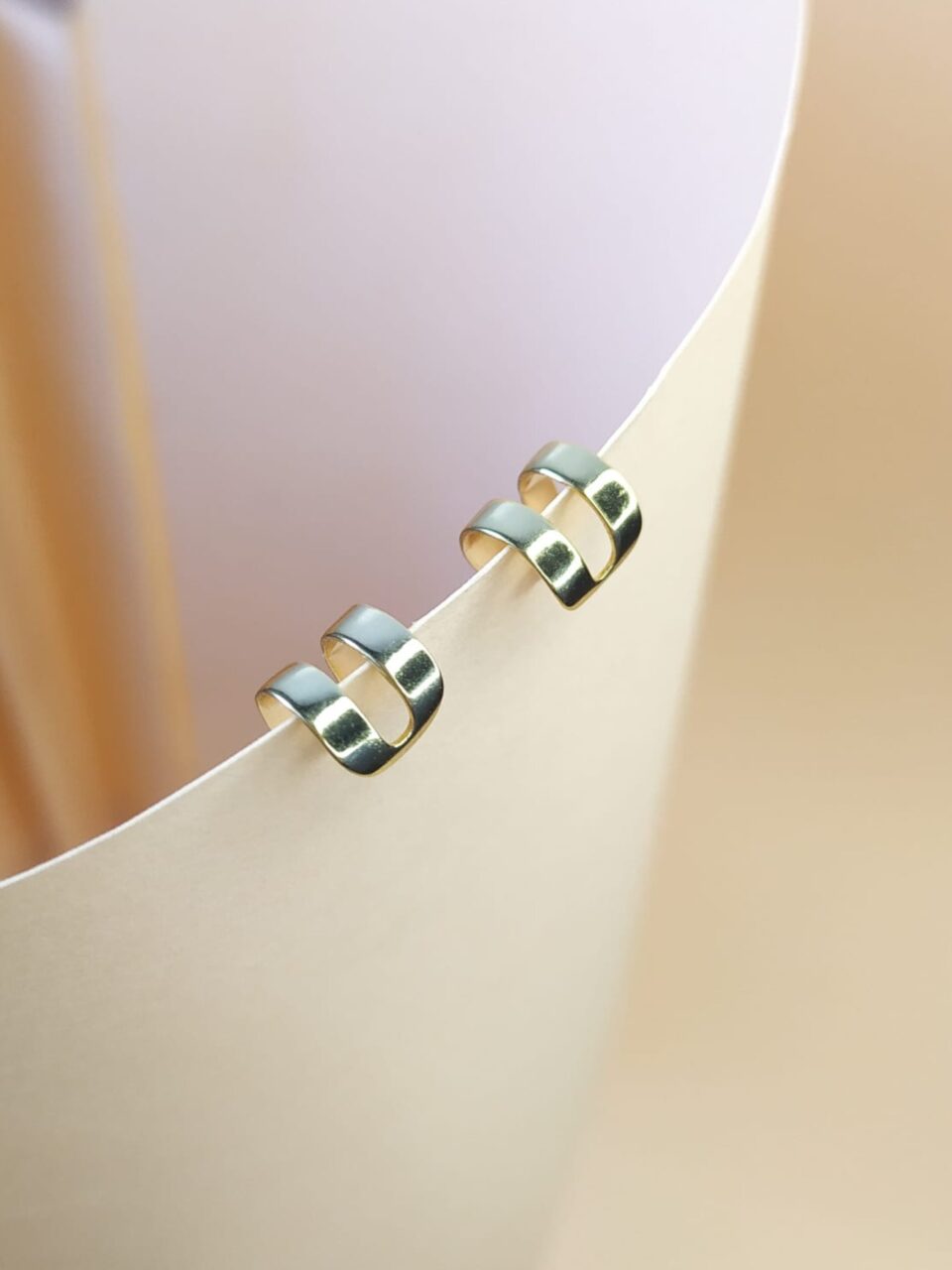 Ear Cuff Plata Baño Oro