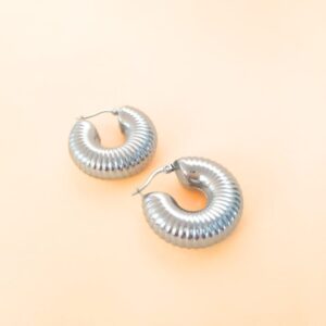 Pendientes Magnolia Plateados