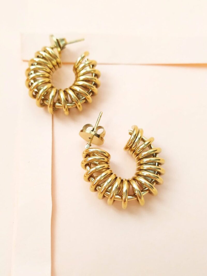 Pendientes Zinnia Dorado..