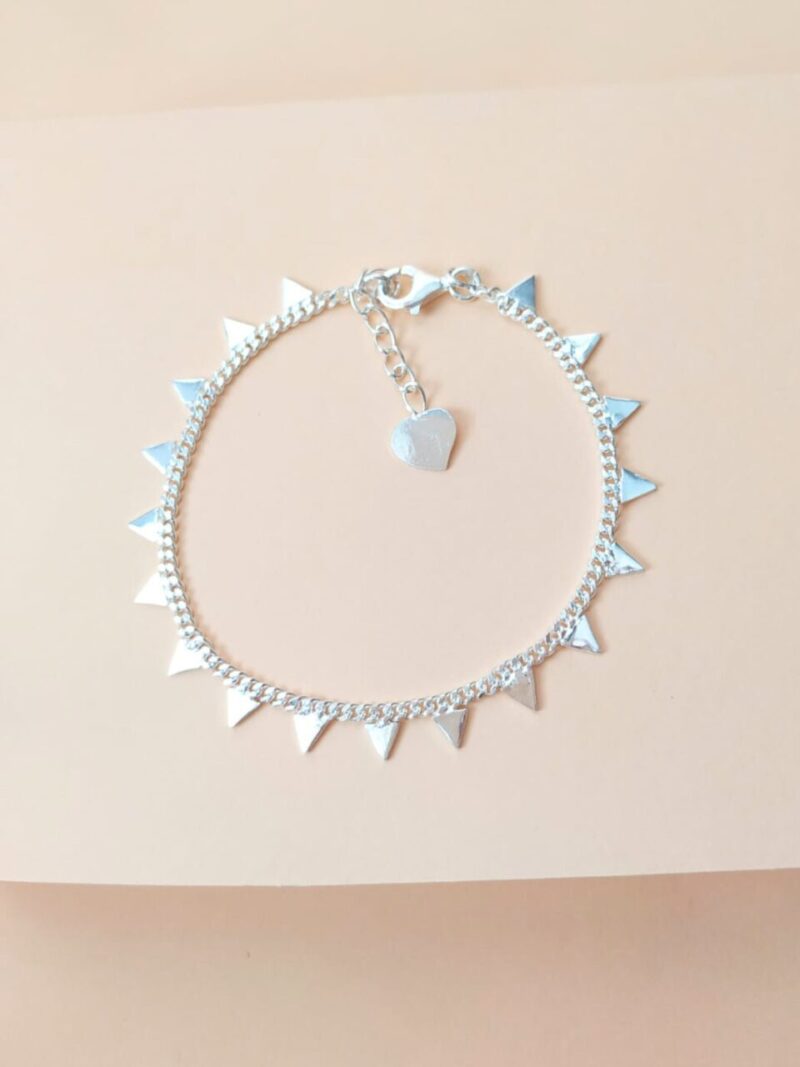 Pulsera Triángulos Plata