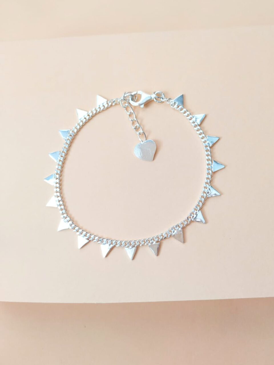 Pulsera Triángulos Plata