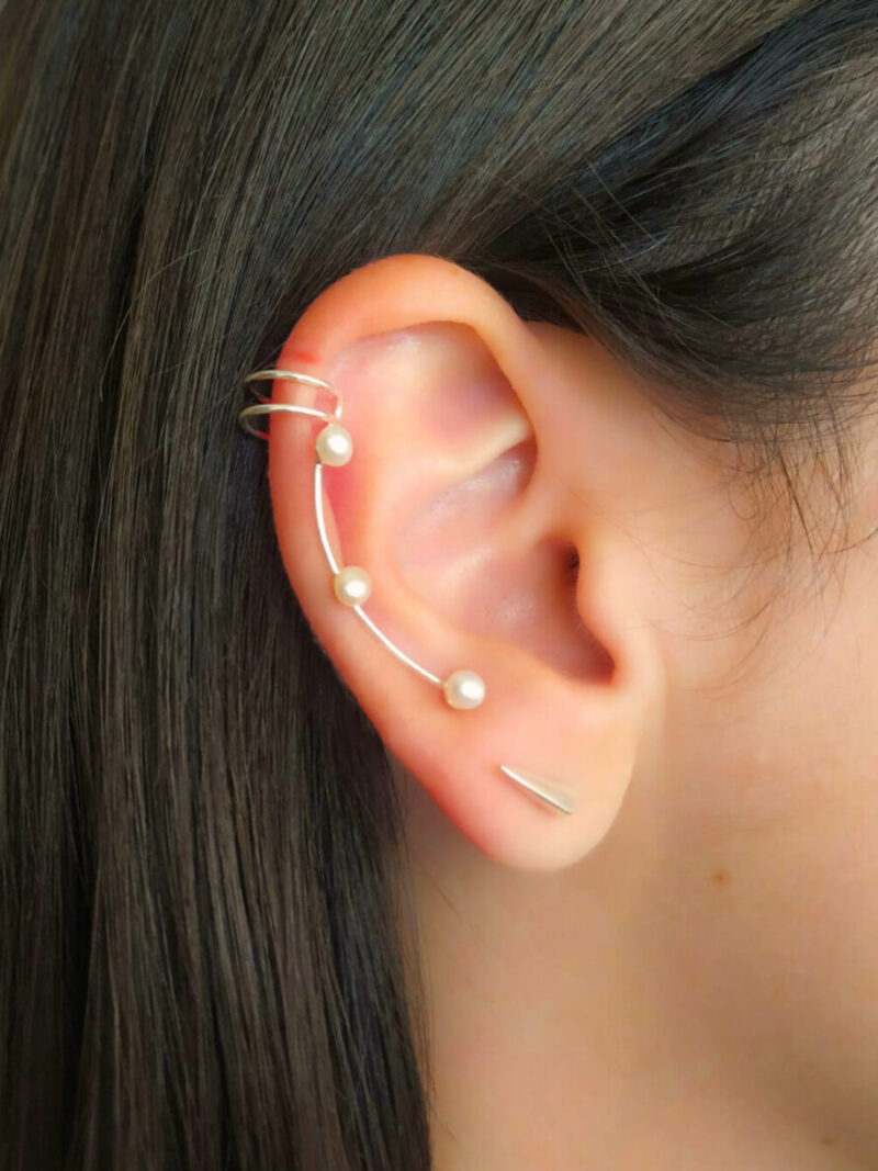 Ear Cuff Perlas