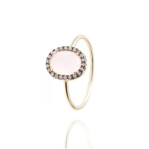 Anillo Cuarzo Rosa