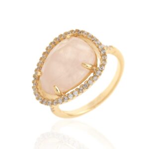 Anillo Dinastía Cuarzo Rosa