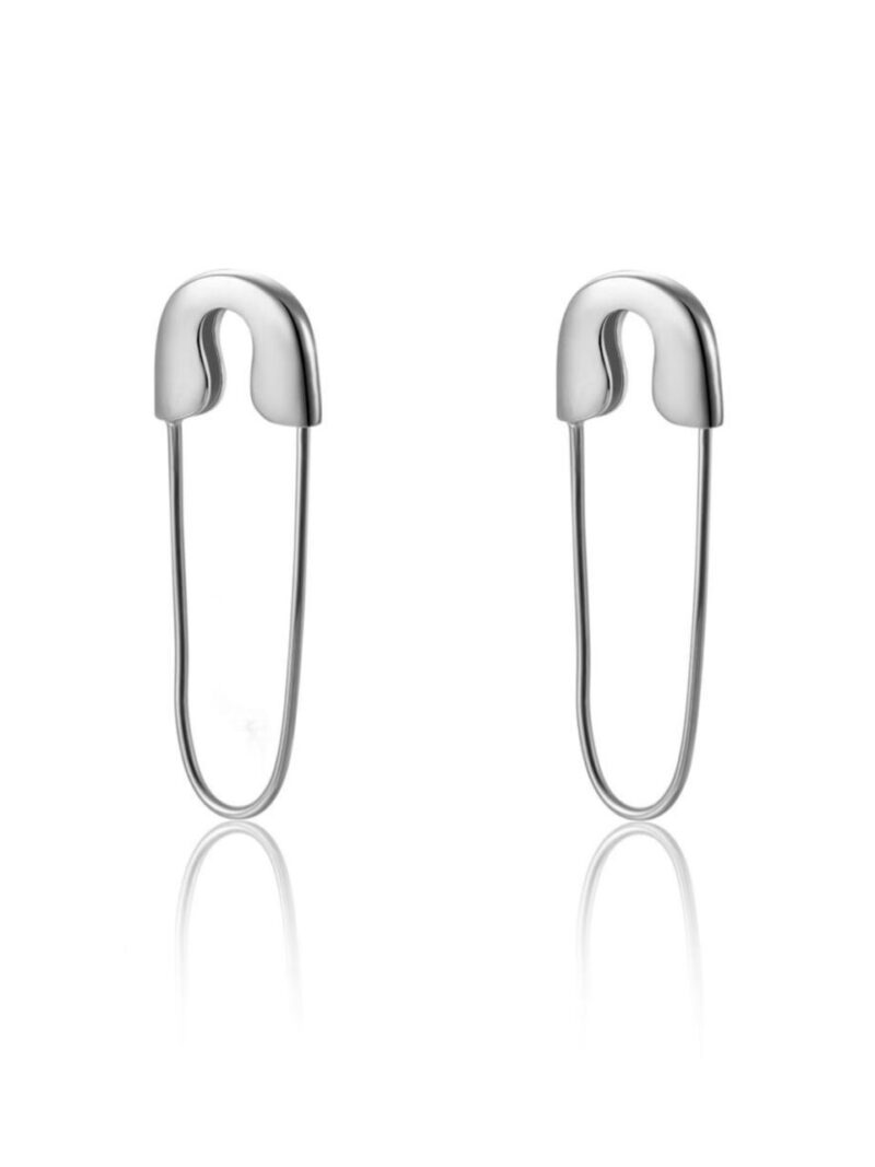 pendientes imperdibles plata