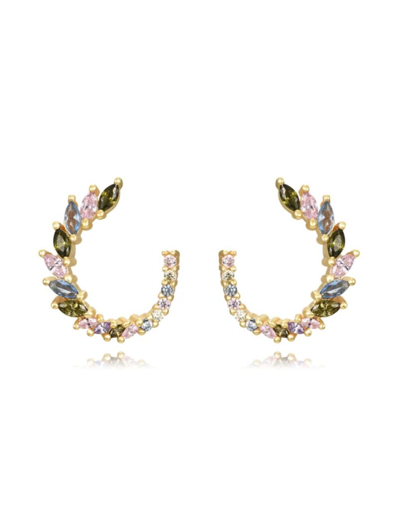 pendientes victoria multicolor
