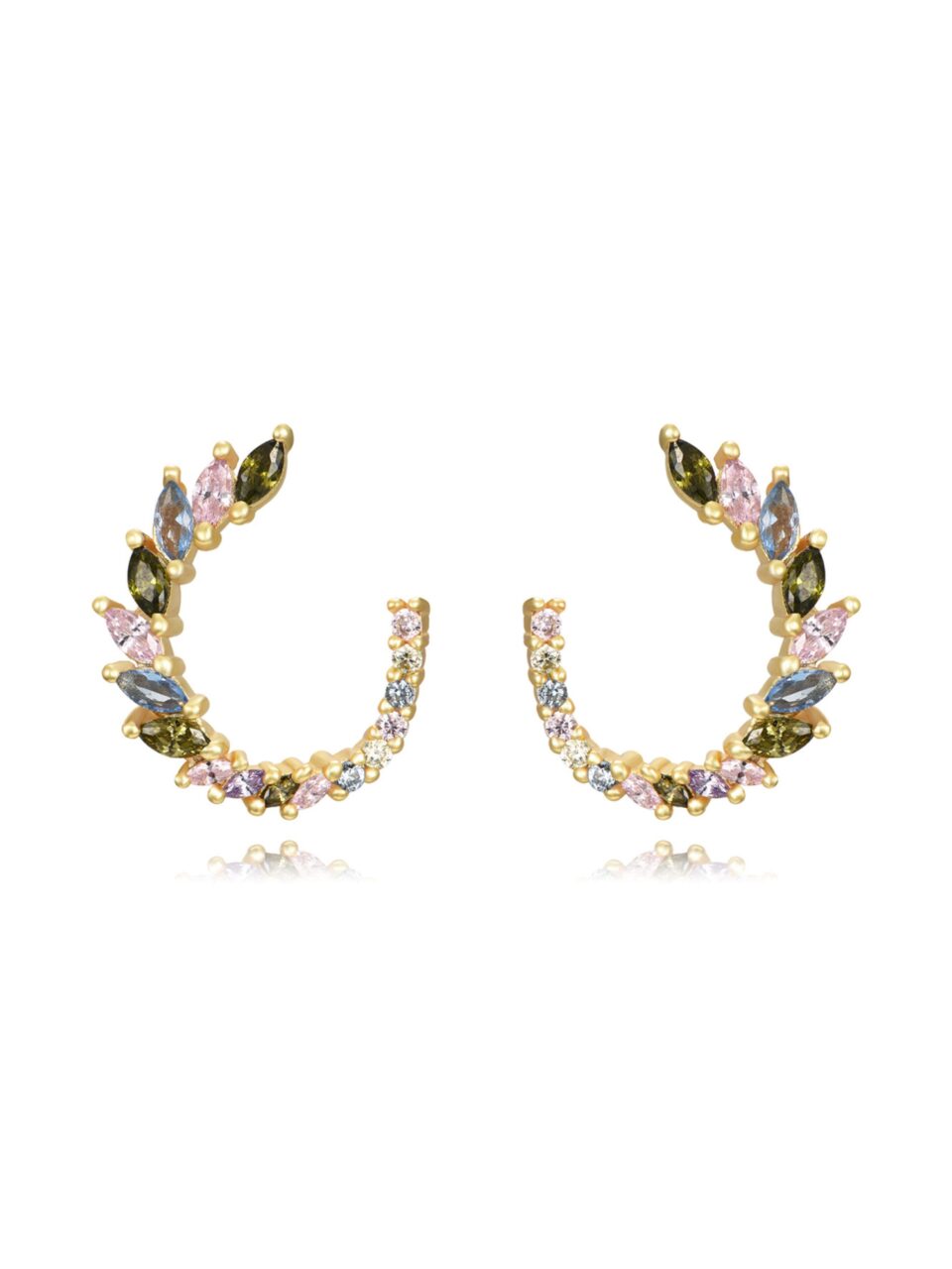 pendientes victoria multicolor