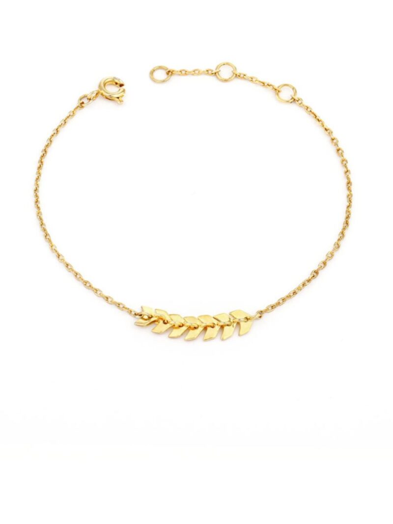 Pulsera Espiga Baño Oro