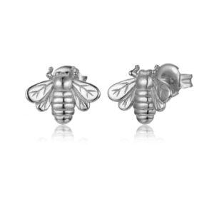 Pendientes Mosca Plata