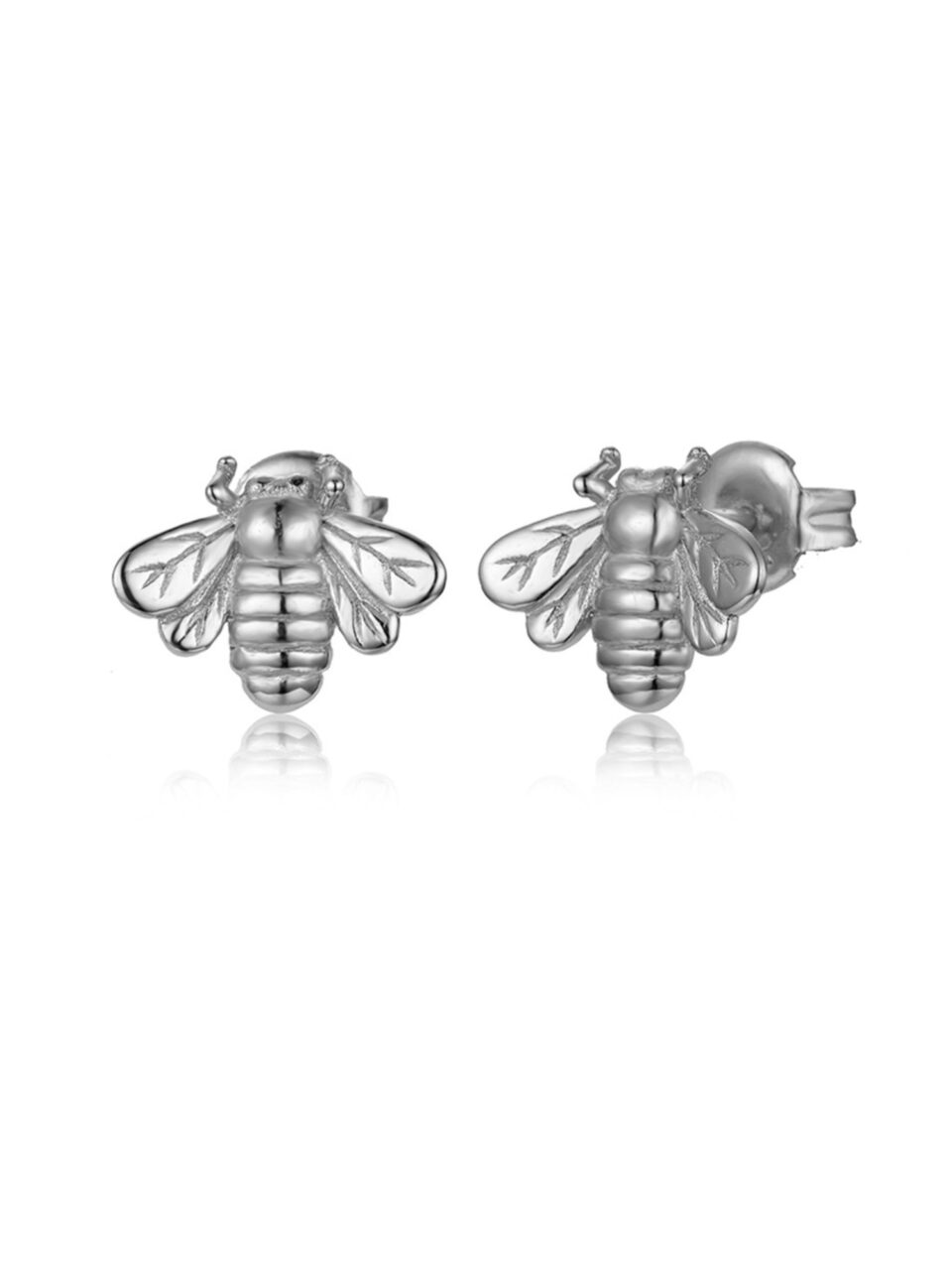 Pendientes Mosca Plata