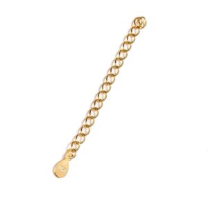 Cadena Extensora Plata de Ley Baño en Oro