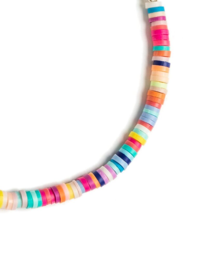 Tobillera Plata de Ley Multicolor