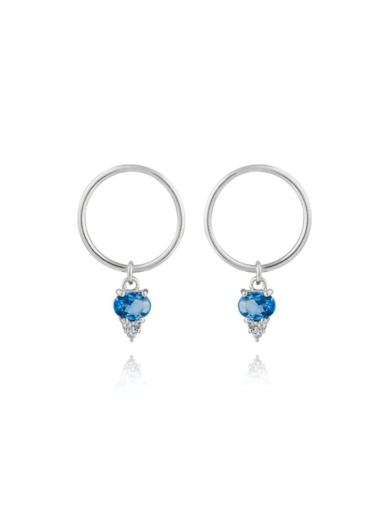 Pendientes Aro Azul.