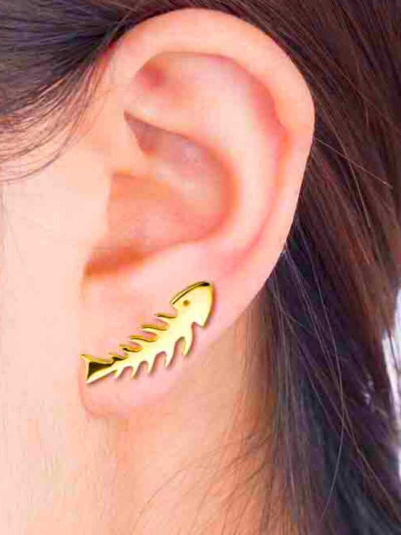 pendientes nemo dorados