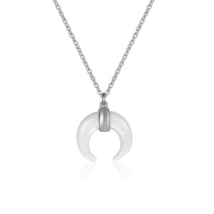Collar Plata Cuerno Nácar