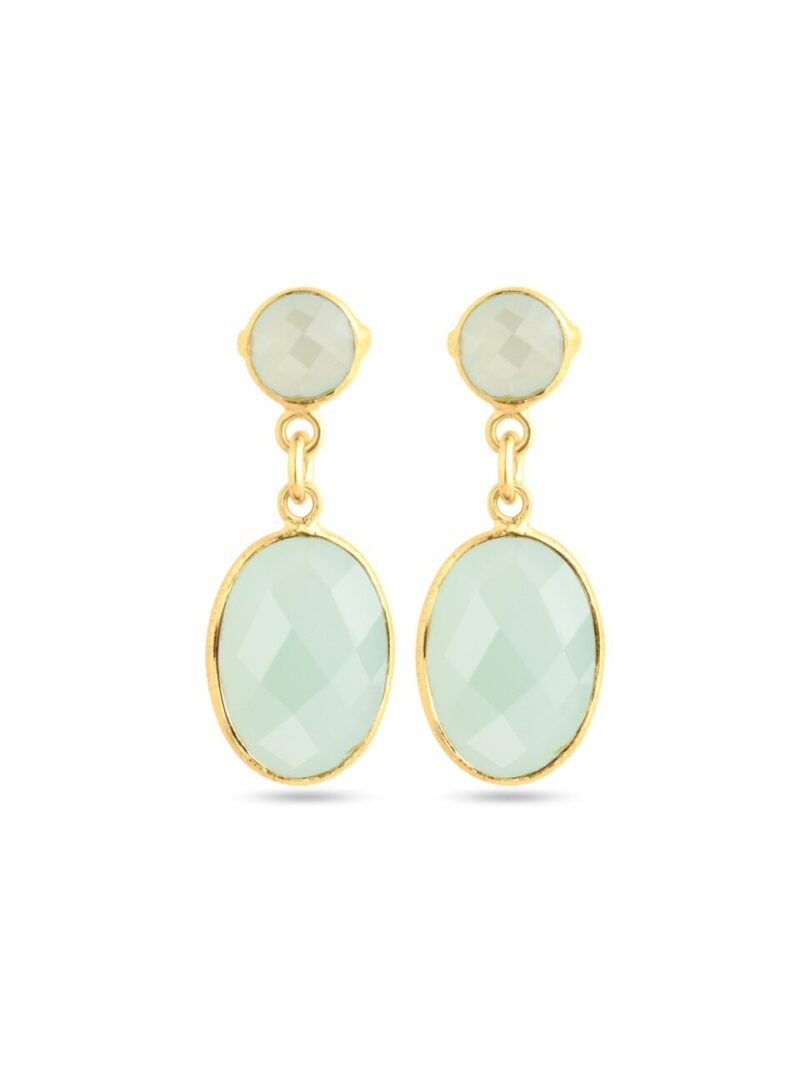 pendientes calcedonia
