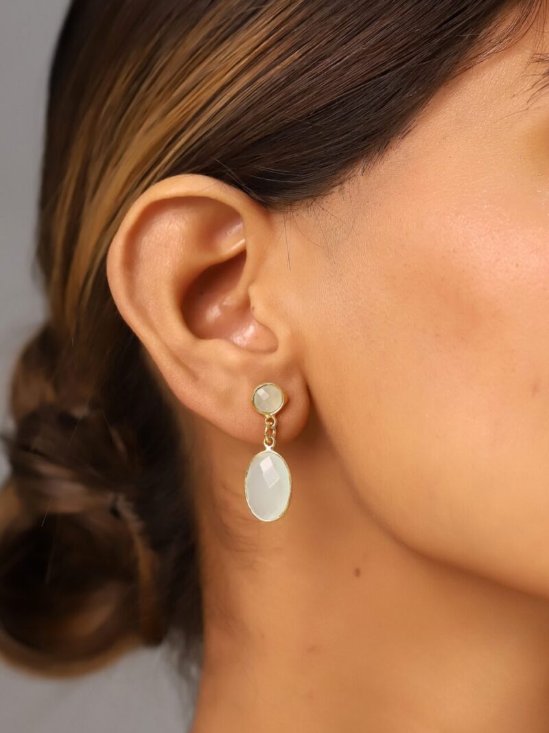 pendientes calcedonia