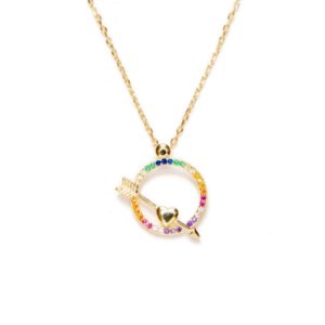 Collar Corazón Multicolor