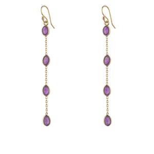 Pendientes Largos Amatista