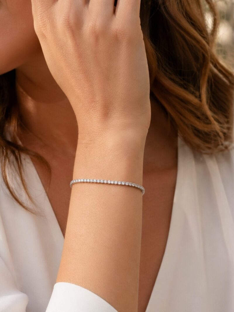 pulsera riviere plata