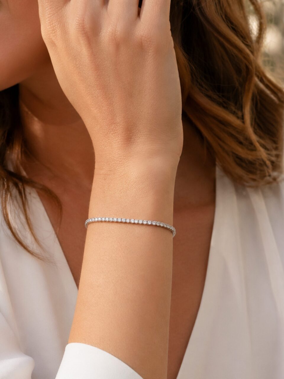 pulsera riviere plata
