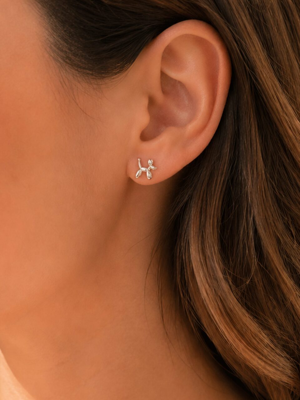 pendientes perro globo
