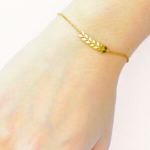 Pulsera Espiga Baño Oro