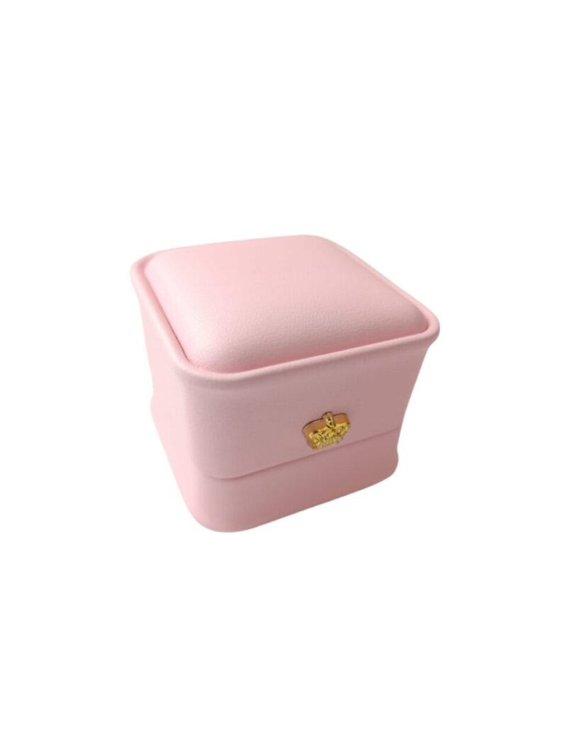 caja anillo rosa