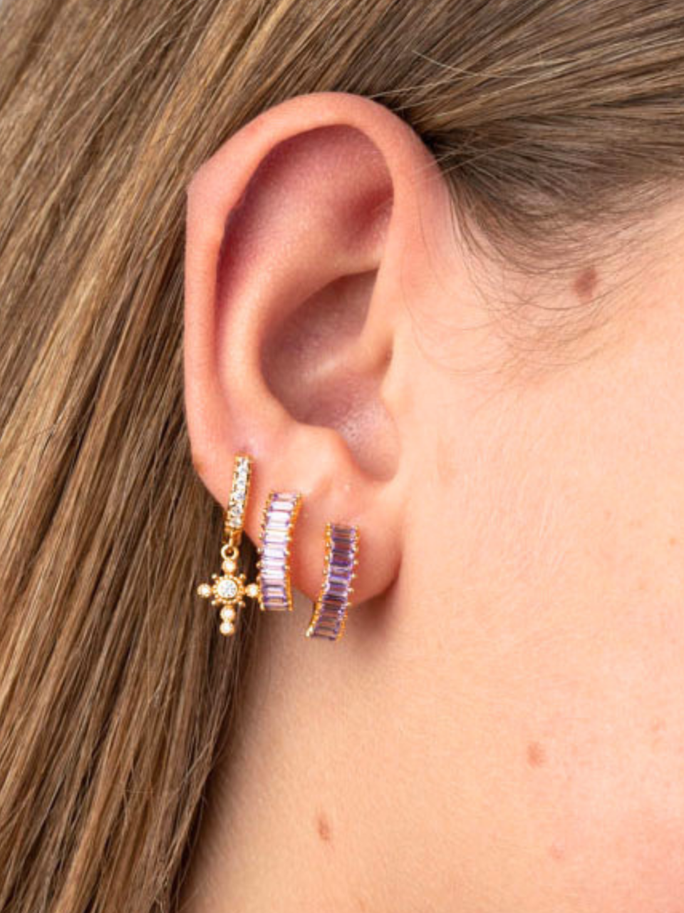 Pendientes Aro Mini Cristal