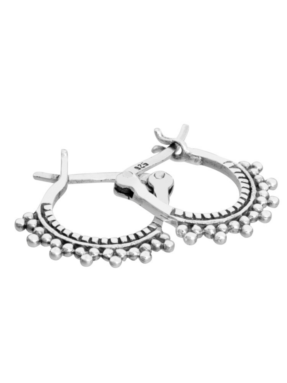 pendientes plata aramis