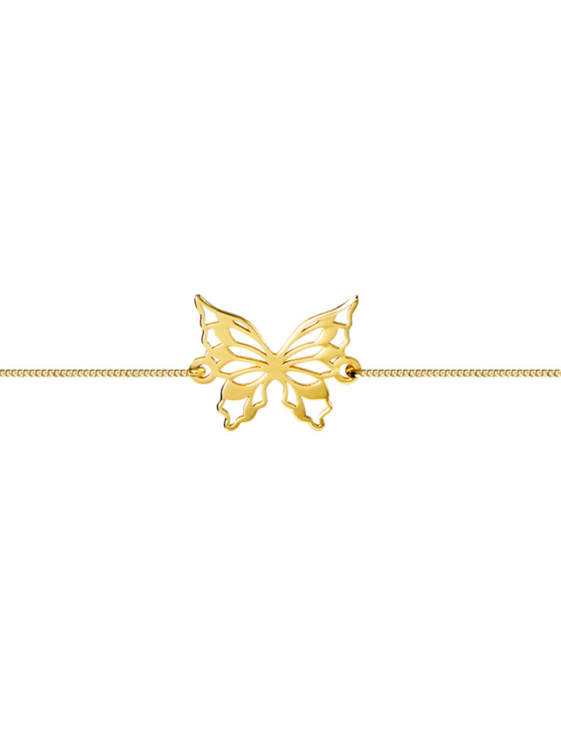 pulser plata mariposa baño oro
