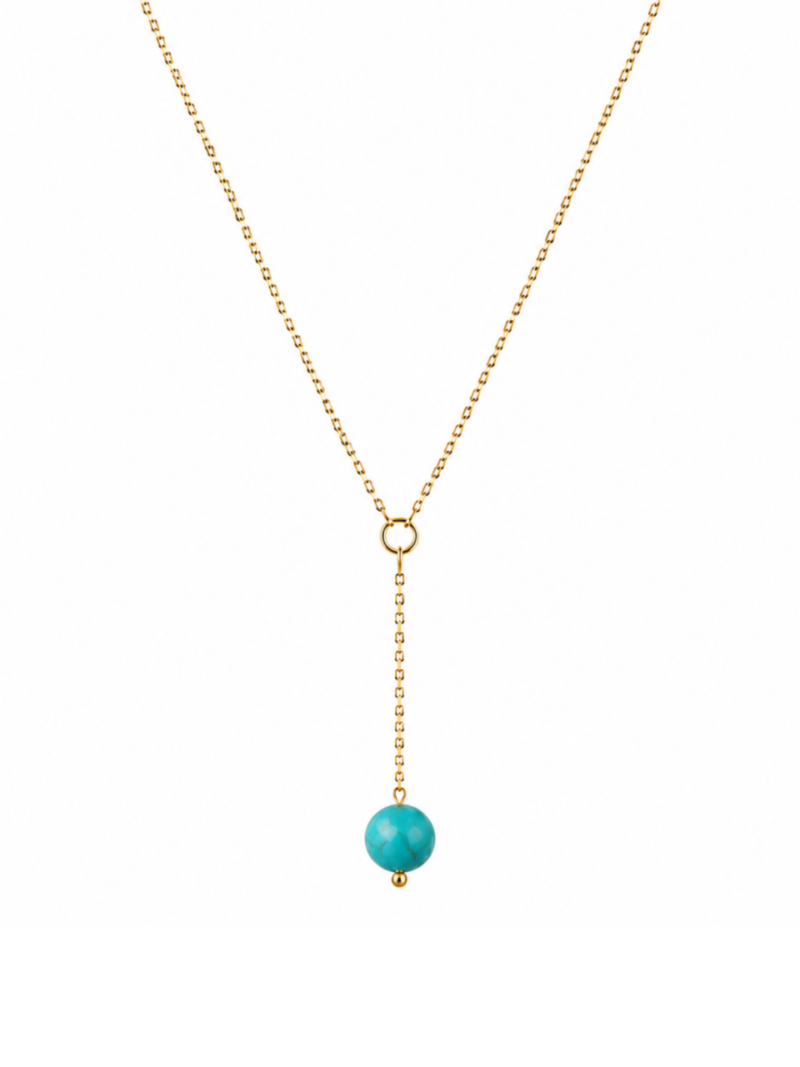 collar plata turquesa dorado