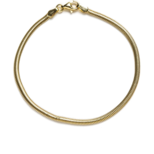 Pulsera Cordón Curvo Dorada