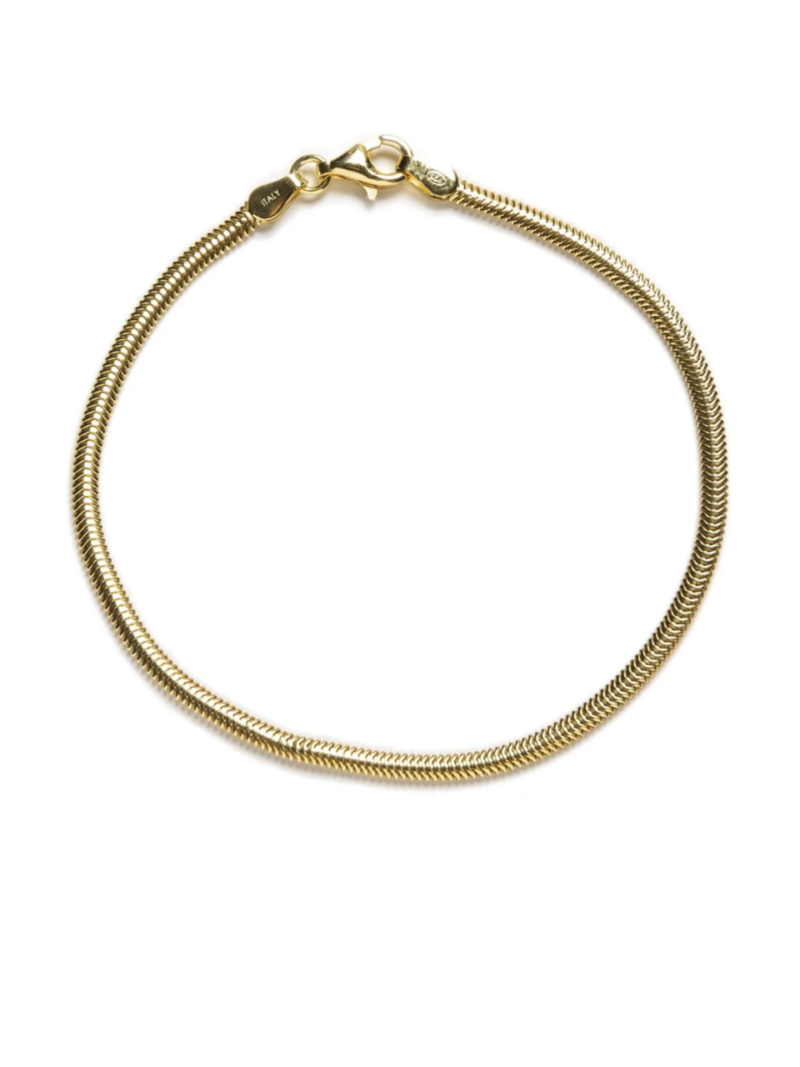 pulsera cordón redondo dorada
